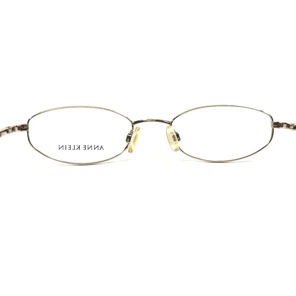 Anne Klein Eyeglasses Frames 9035 K1046 Brown Shiny Gold Oval 50-19-135